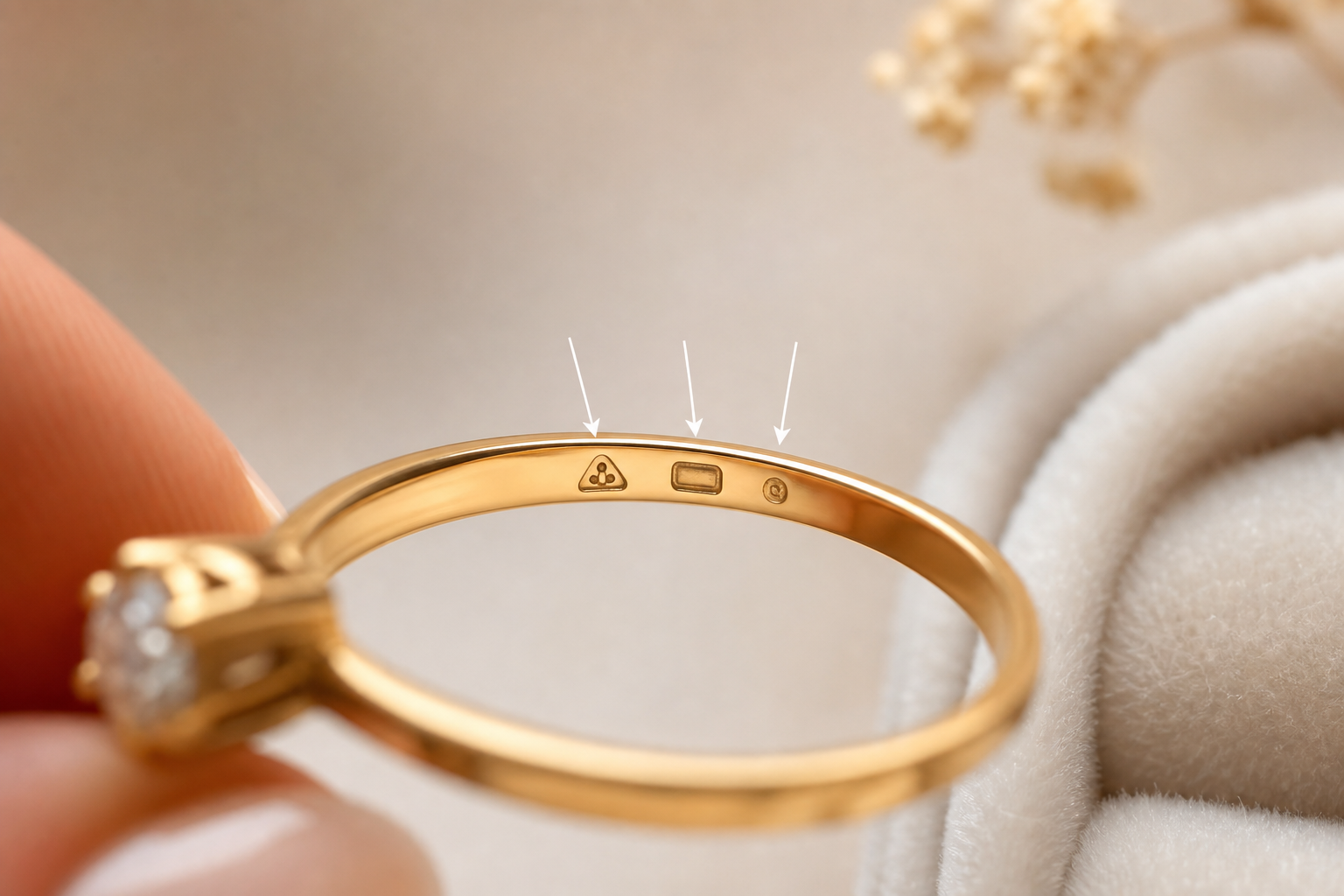 how to find hallmark and HUID on jewelry
