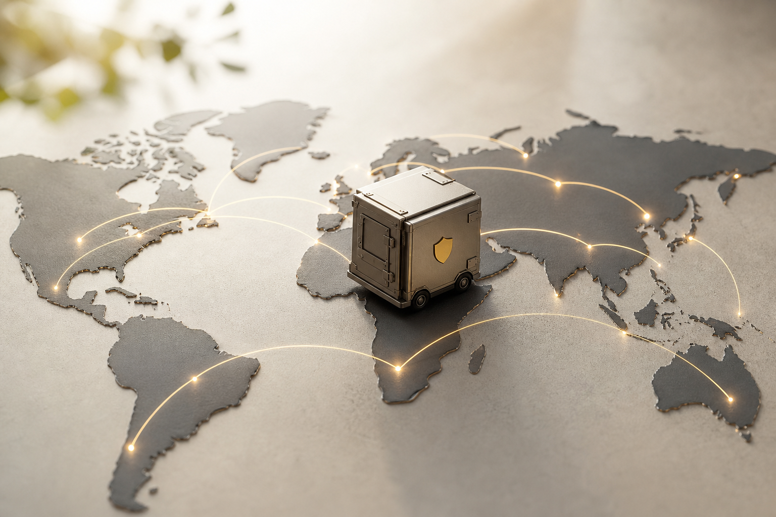 insured global shipping visual